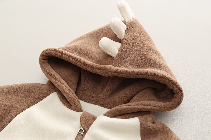 Toddler Cute Dinosaur Design Long Sleeve Hooded Sweatshirt&Bag Set-kissminis