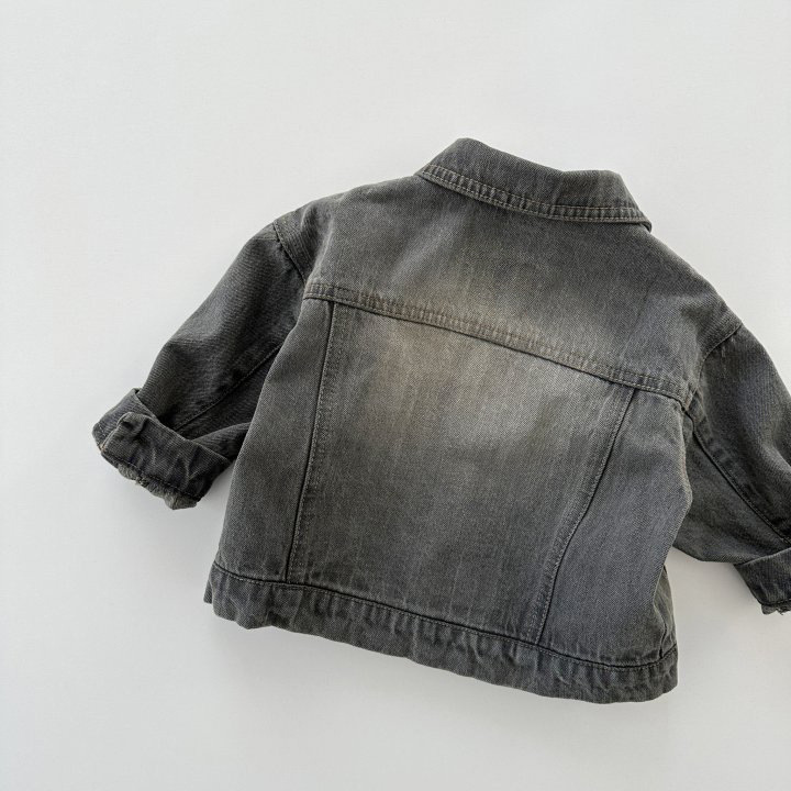 Toddler Boy/Girl Solid Color Denim Blouse-kissminis