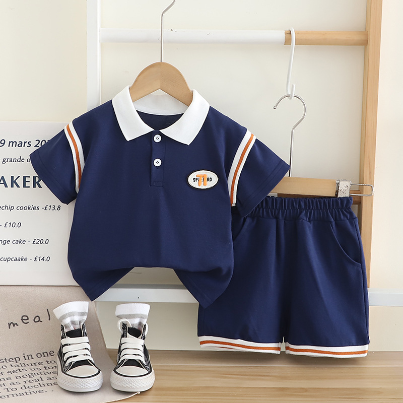 Polo Shirt and Shorts Sports Suit Set