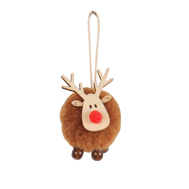 Christmas Style Cute Elk Design Christmas Tree Decorations-kissminis