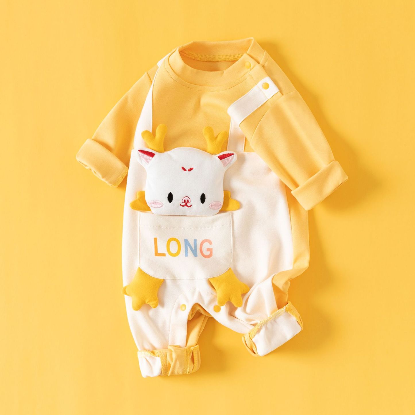 Baby Boy/Girl Cute Dragon Pattern Romper -kissminis