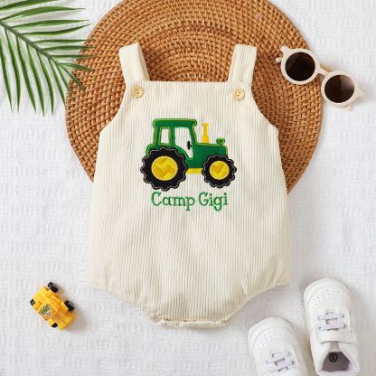 Baby Girl/Boy Corduroy Car Bodysuit