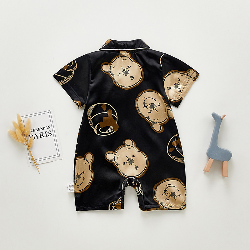 Baby Boy Cute Bear Short Sleeve Romper