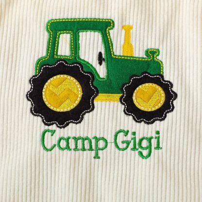 Baby Girl/Boy Corduroy Car Bodysuit