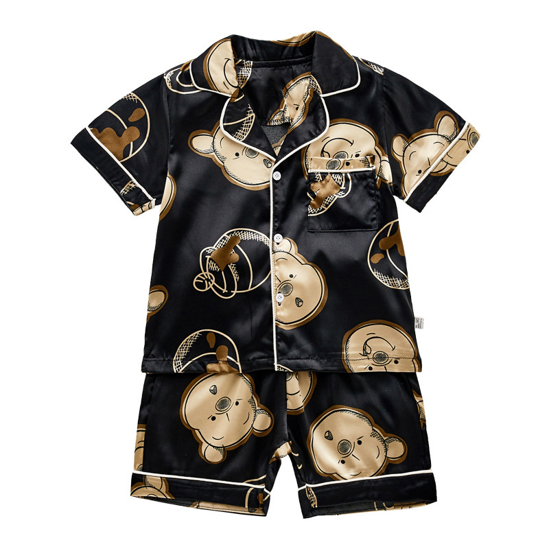 Baby Boy Cute Bear Short Sleeve Romper