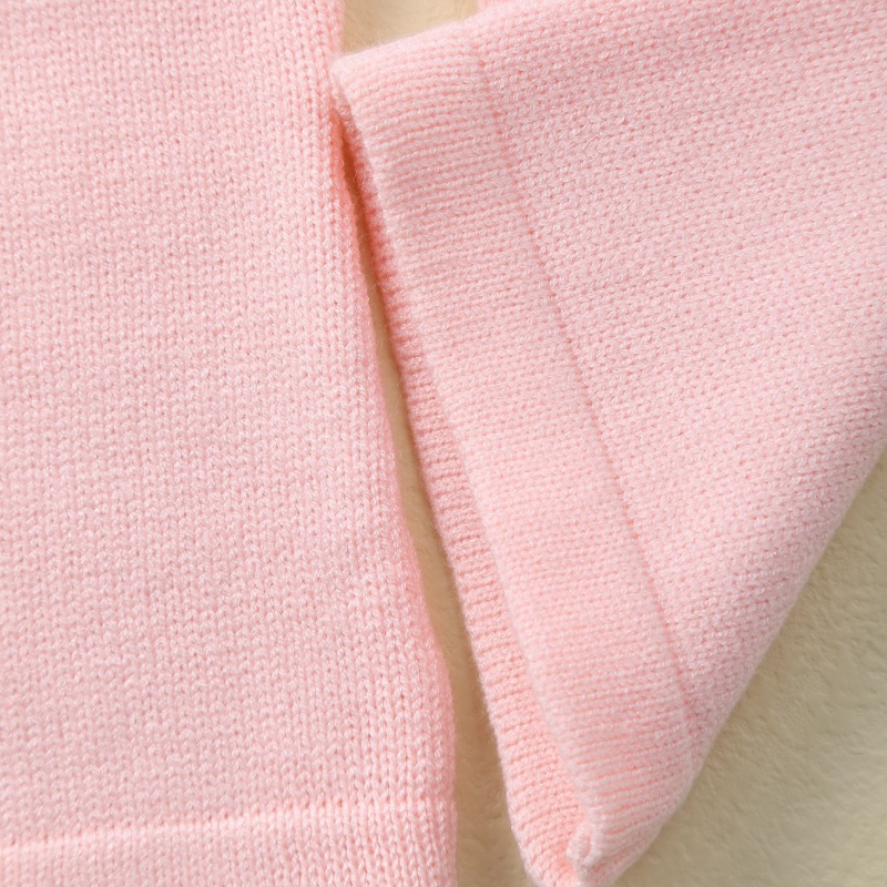 2pcs Baby Girl LOVE Letter Embroidery Knit Long Sleeve Set