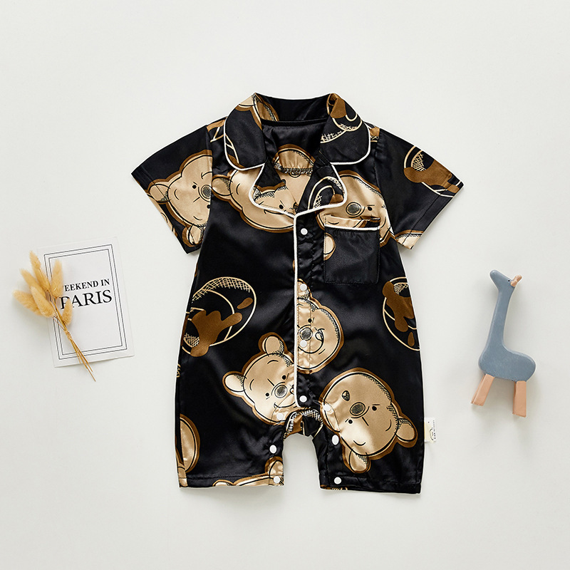 Baby Boy Rainbow Short Sleeve Romper-kissminis