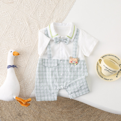 Baby Boy/Girl Bear stripe Summer Romper