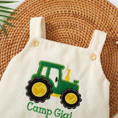 Baby Girl/Boy Corduroy Car Bodysuit