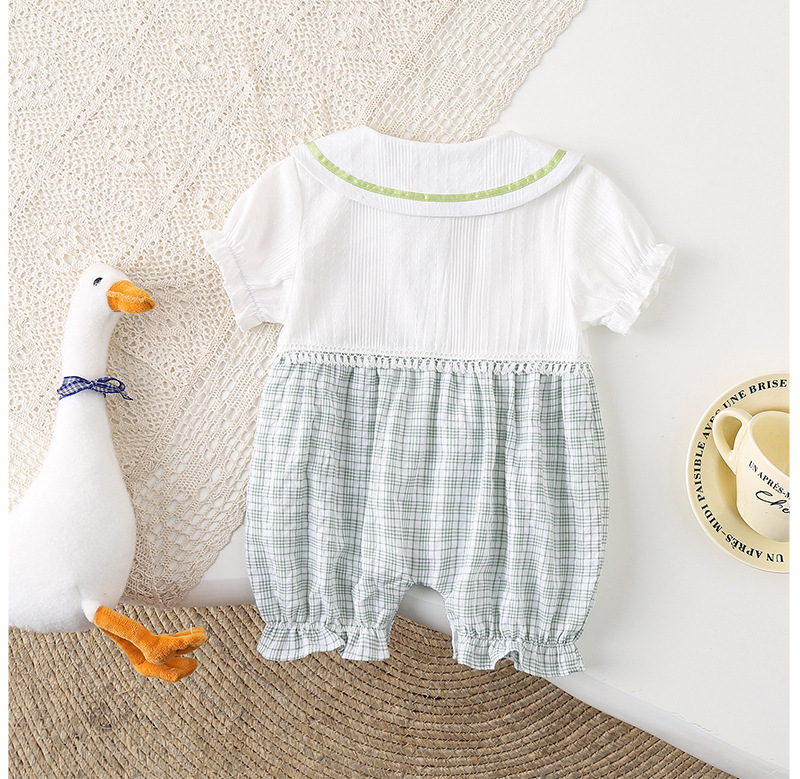 Baby Boy/Girl Bear stripe Summer Romper