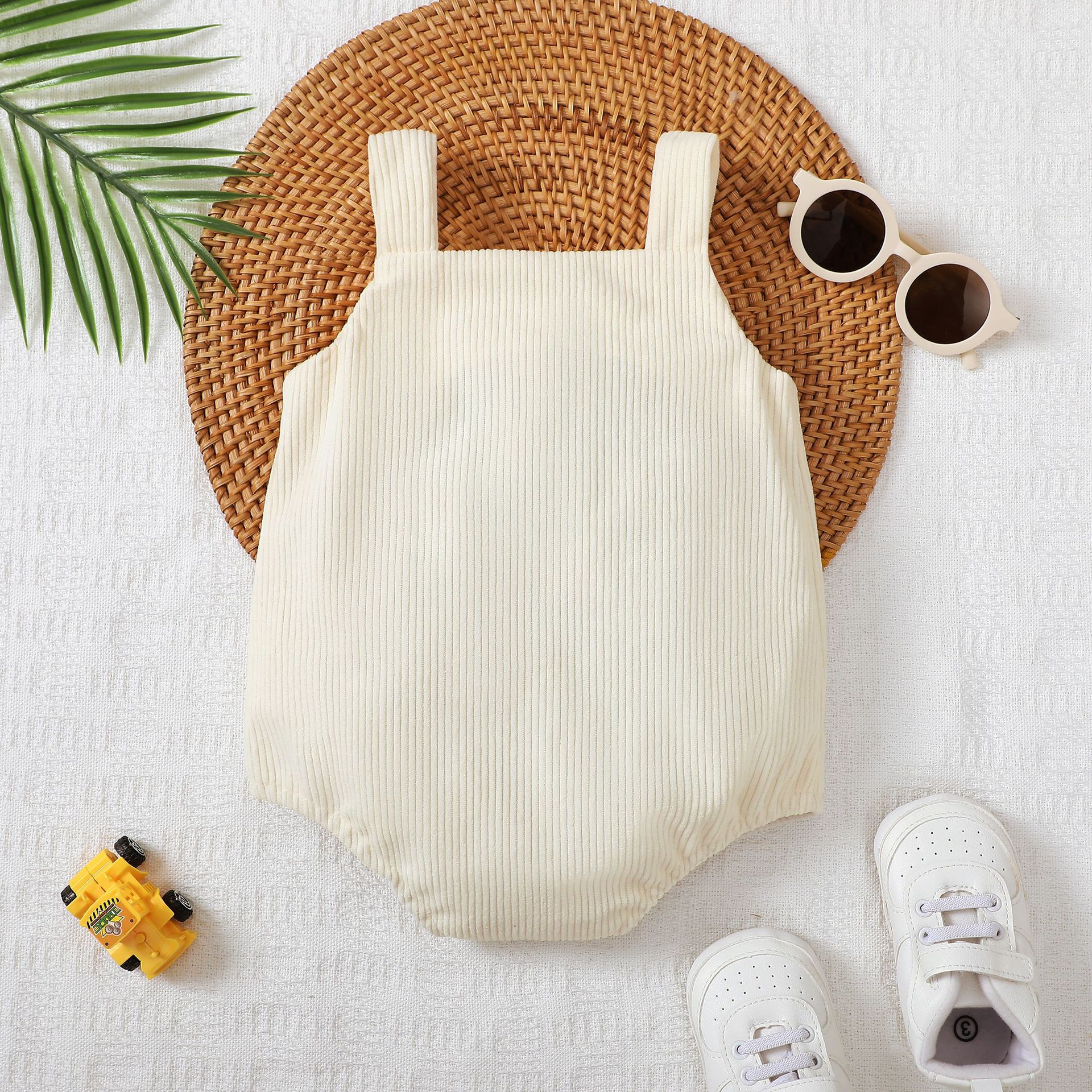 Baby Girl/Boy Corduroy Car Bodysuit