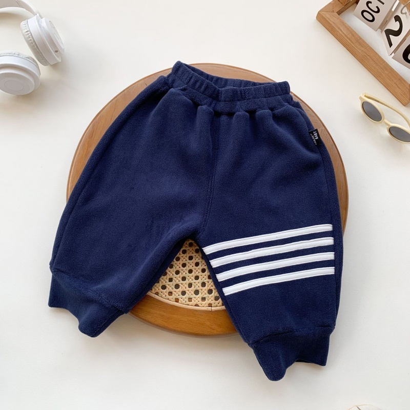 2pcs Baby Boy Reversible Padded Hooded Sweatshirt Pants Set