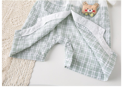 Baby Boy/Girl Bear stripe Summer Romper