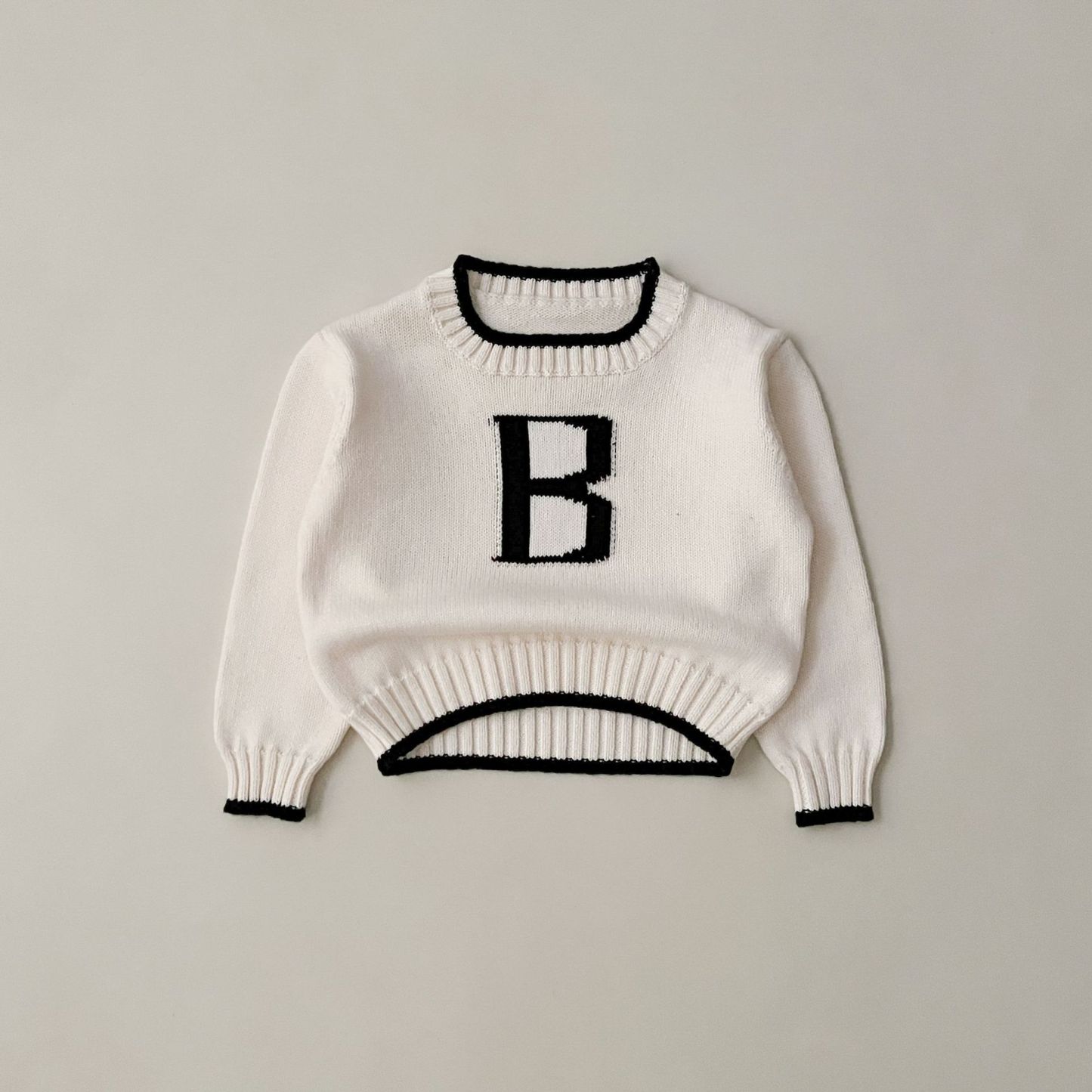 2pcs Baby Letter Pattern Woolen Knit Sweater-kissminis