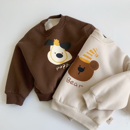 2pcs Baby Boy Digital Sports Winnie the Pooh Sweatshirt Top