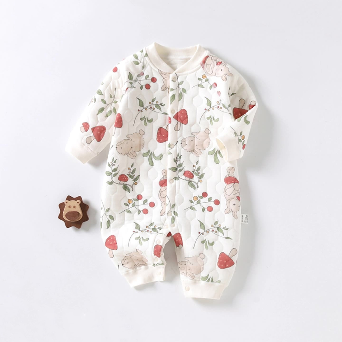Spring Pure Cotton Baby Animals Print Romper-kissminis