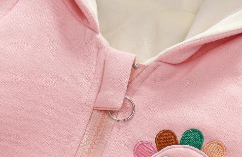 Baby Boy/Girl Cartoon Graphic Big Ear Design Hooded Hooded Long Sleeve Romper-kissminis