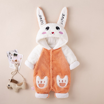 Baby Boy&Girl Cute Rabbit  Long Sleeve Romper-kissminis