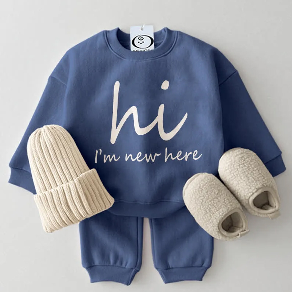 HI I'M NEW HERE Baby 2-Piece Casual Set