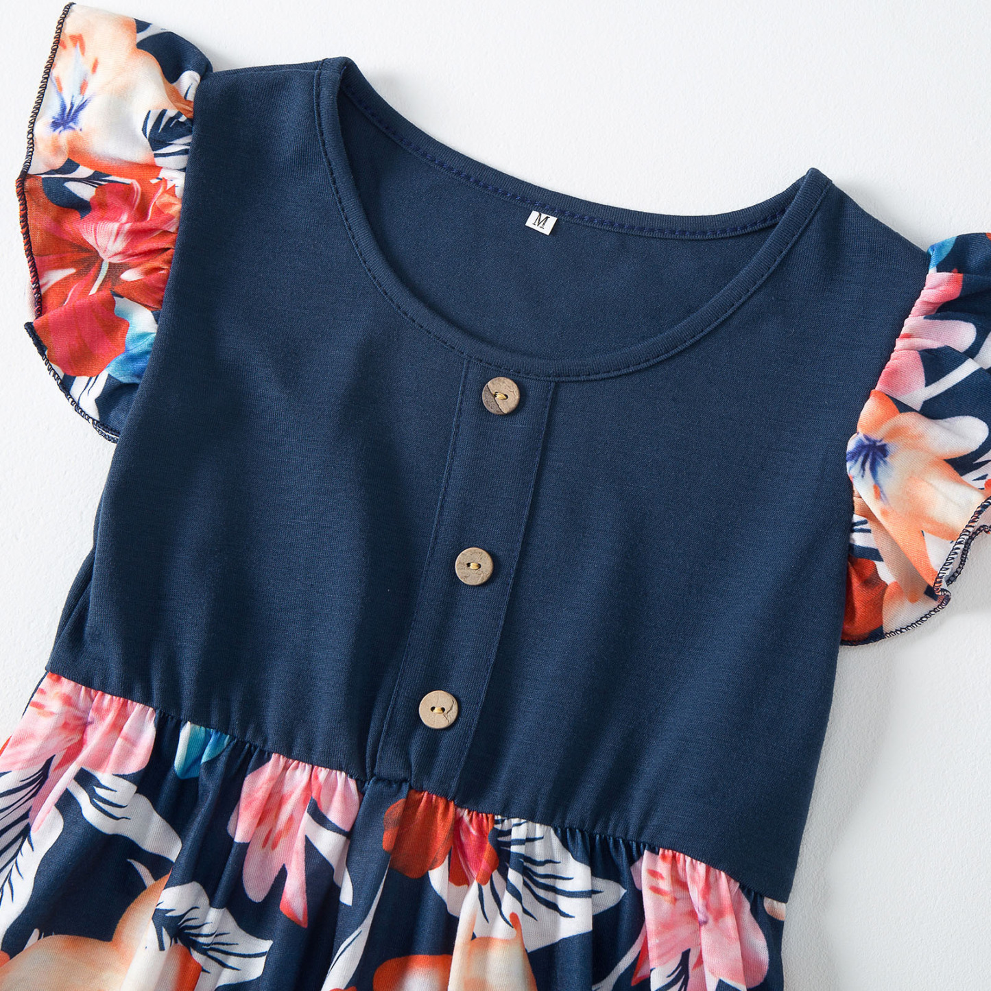 Family Matching Floral Print Bodysuit Sweatshirt-kissminis
