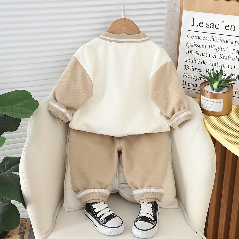 Cute Cartoon Bear Pattern Two Piece Set-kissminis