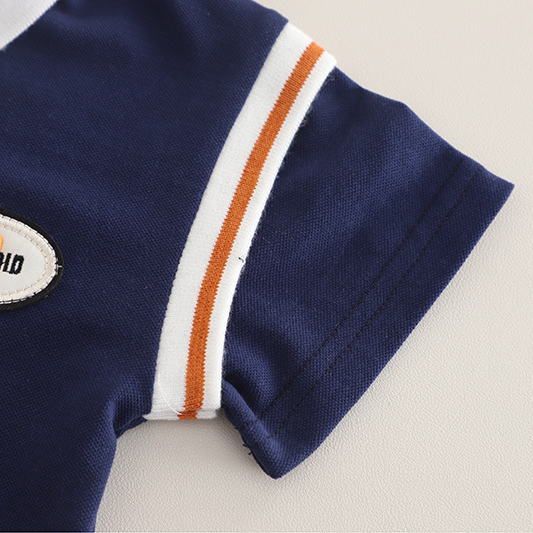 Polo Shirt and Shorts Sports Suit Set