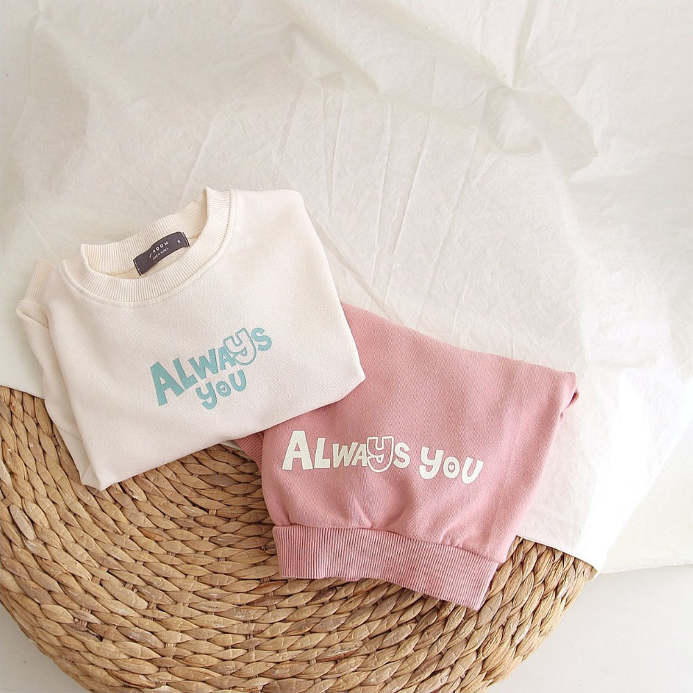 Toddler Boy/Girl Always You Print T-Shirt-kissminis