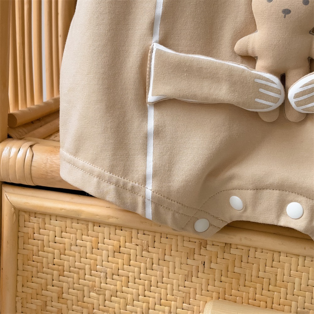 Baby Boy/Girl Bear Cartoon Romper-kissminis