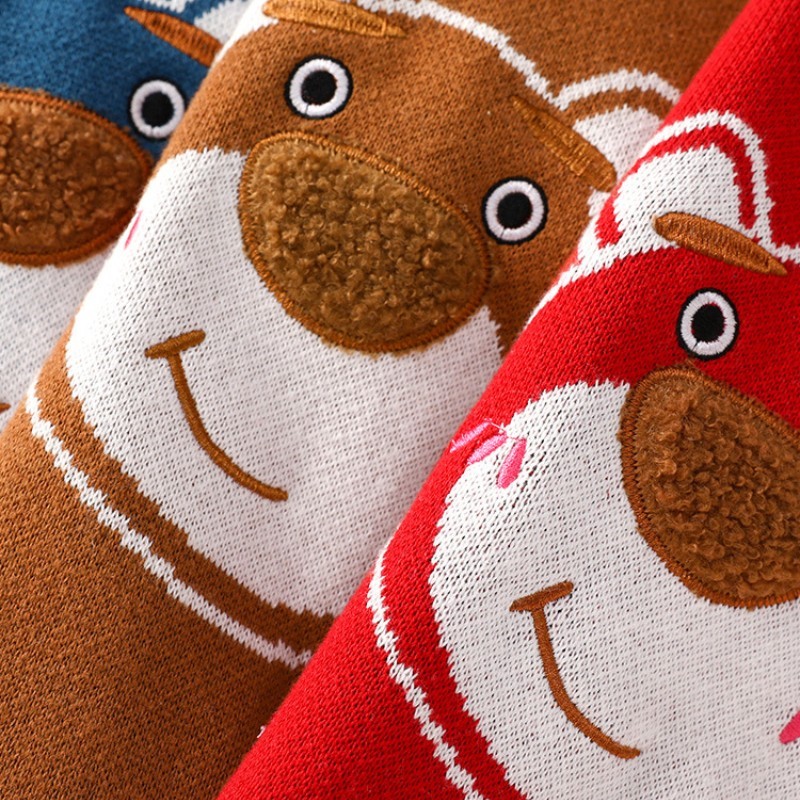 Baby Boy/Girl Knit Wacky Bear Design Long Sleeve Ropmer-kissminis