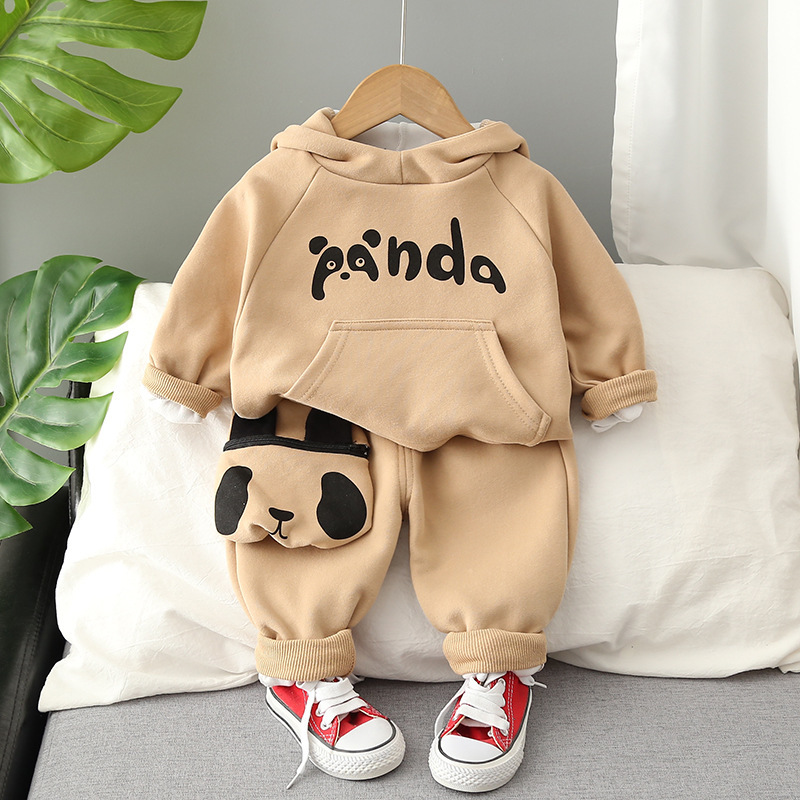 Cute Panda Print Two Piece Set-kissminis