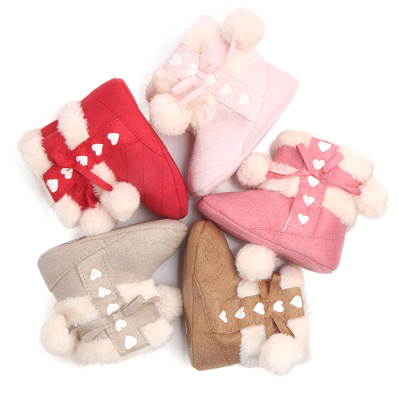 Cute Baby Christmas Warm Shoes And Cotton Boots-kissminis
