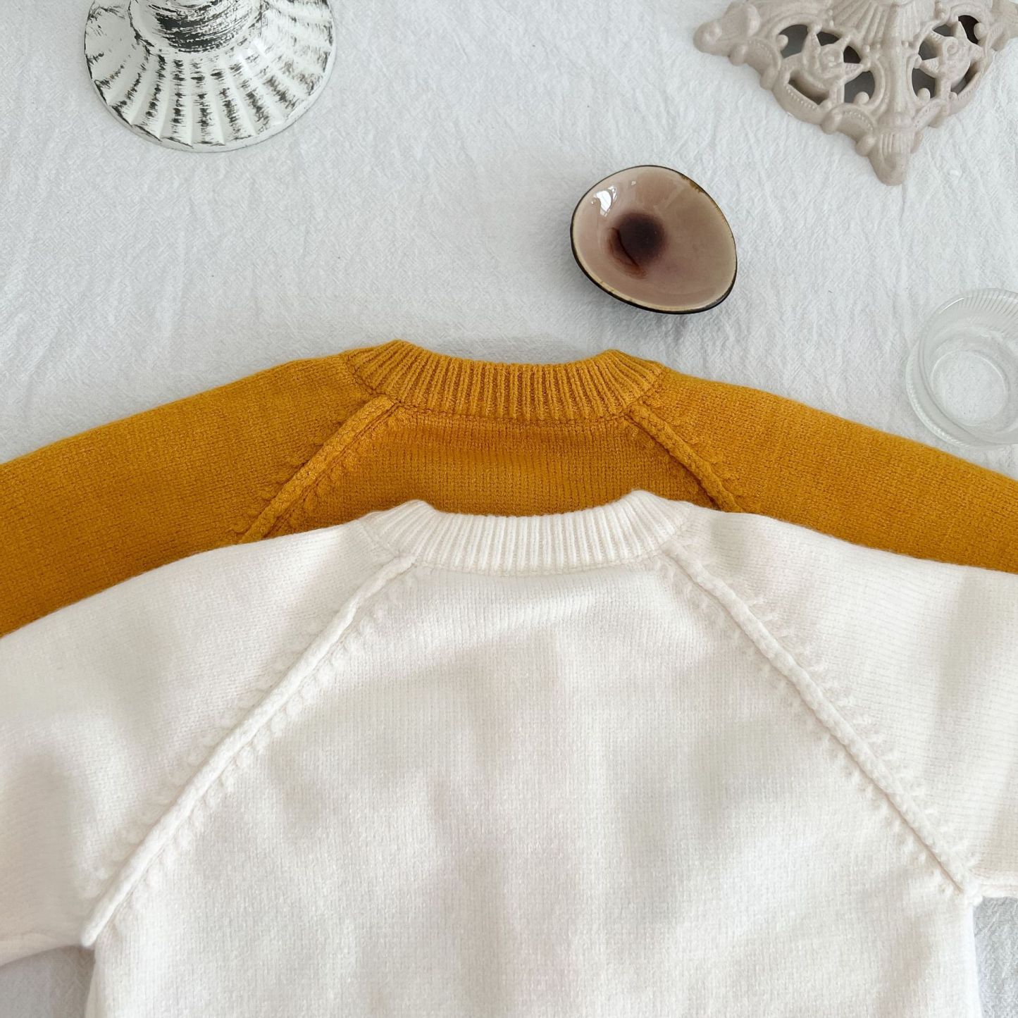 Baby Heart and Letter Graphic Knitted Cardigan-kissminis