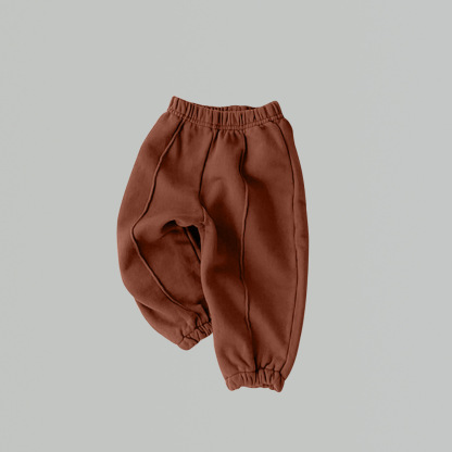 Baby Boy/Girl Solid Color Casual Elasticized Joggers Pants