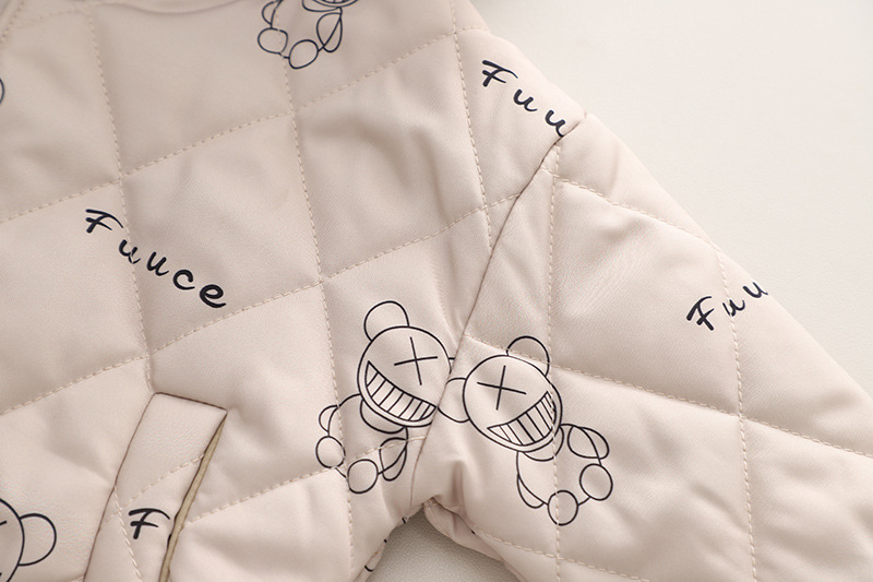 Toddler Boy/Girl Allover Bear Pattern Three Piece Set-kissminis