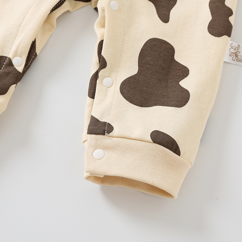 2pcs Baby Yellow T-shirt with Cow Pants Set -kissminis