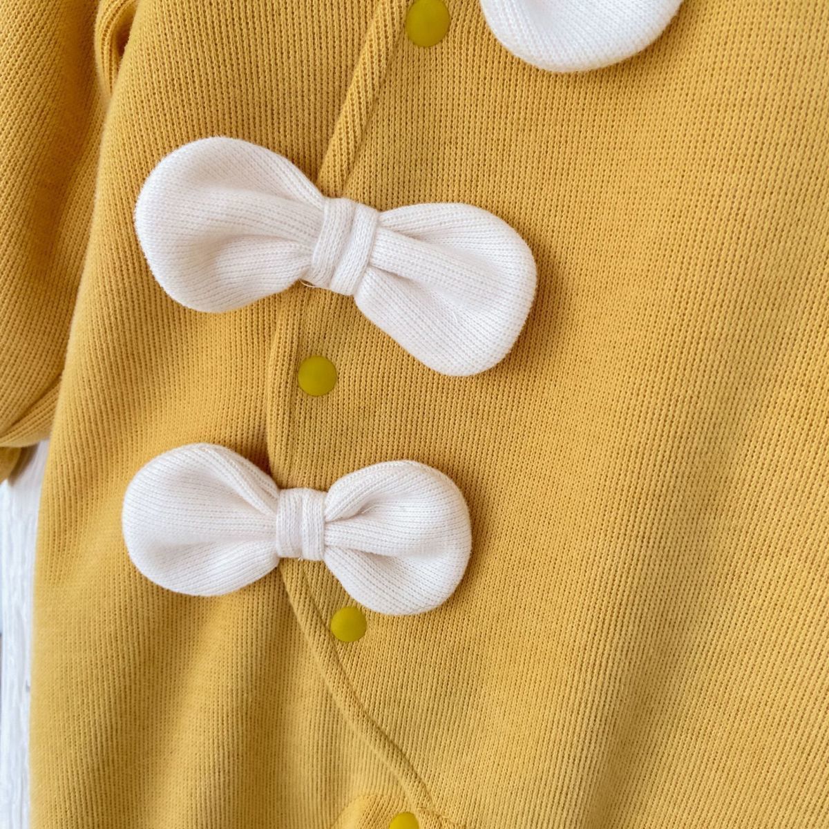 Baby Girl Bow Tie with Lapel Collar Long Sleeve Romper with Hat-kissminis