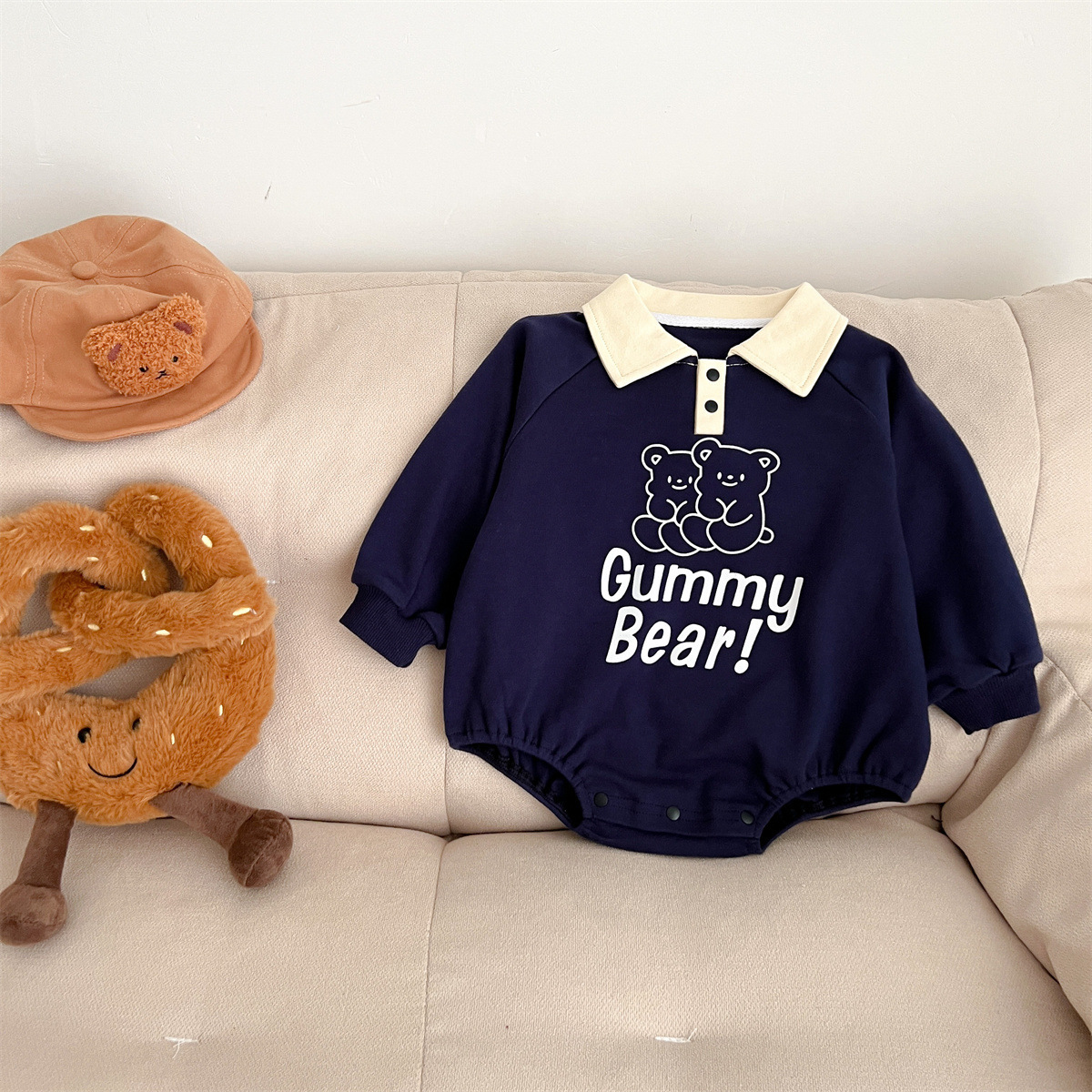 Baby Lapel ‘Gummy Bear’ Bodysuit-kissminis