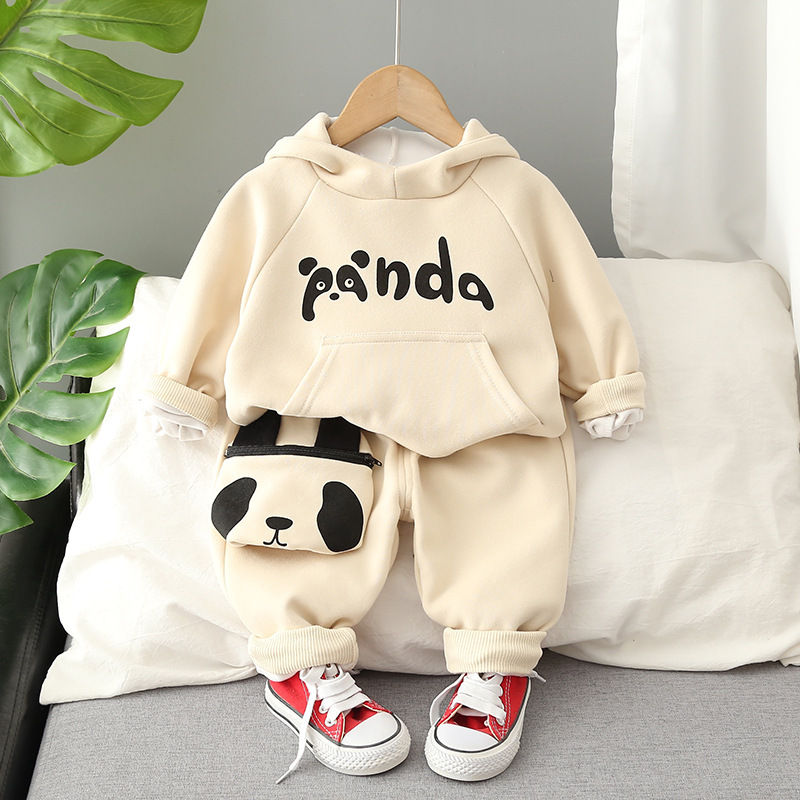Cute Panda Print Two Piece Set-kissminis