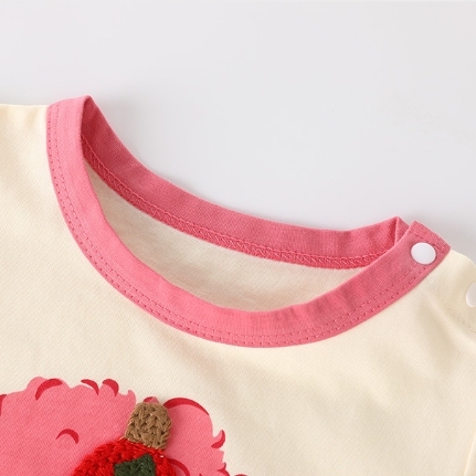 Baby Girl Pink Tree Print Romper-kissminis
