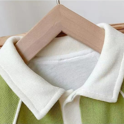 Newborn Baby Boy/Girl Lapel Button Pockets Design Soild Color Winter Long Sleeve Romper-kissminis