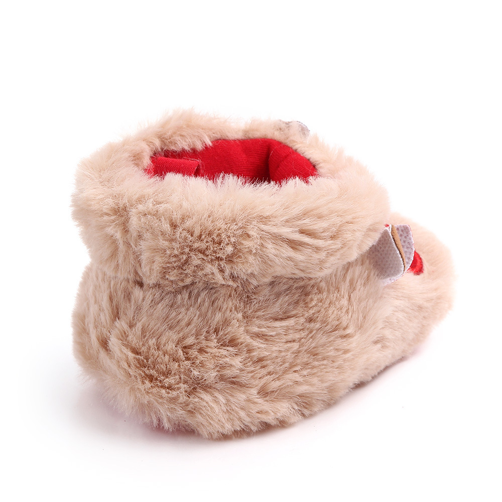 Baby Cotton Shoes Winter Christmas Socks Toddler Shoes-kissminis