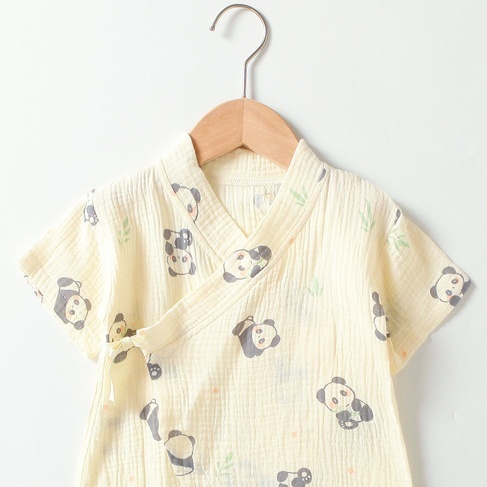 Baby Boy/Girl Panda Printed Romper-kissminis