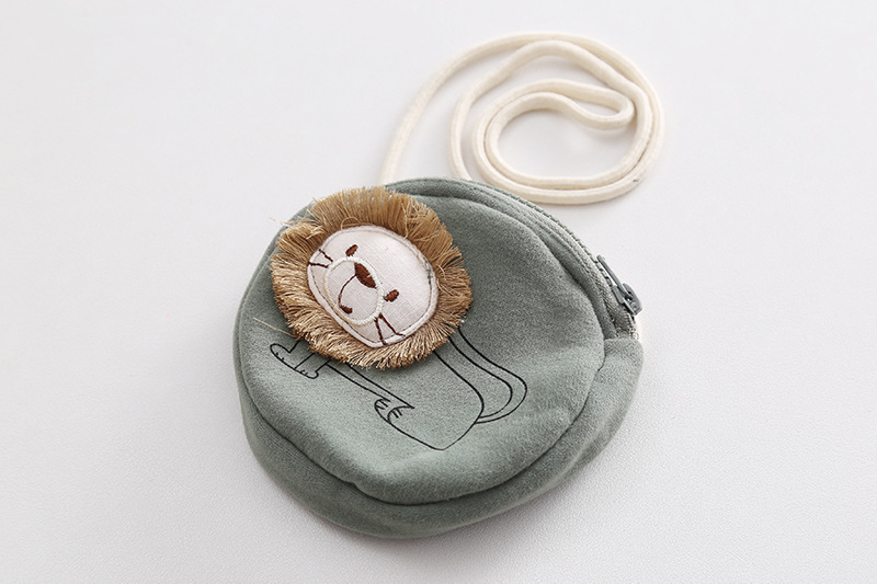 Toddler Boy/Girl Cute 3D Lion Pattern Solid Color Three-Piece Set-kissminis
