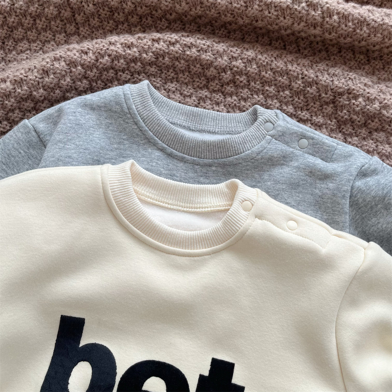 Baby Boy/Girl 95% Cotton "Better" Print Long Sleeve Romper-kissminis