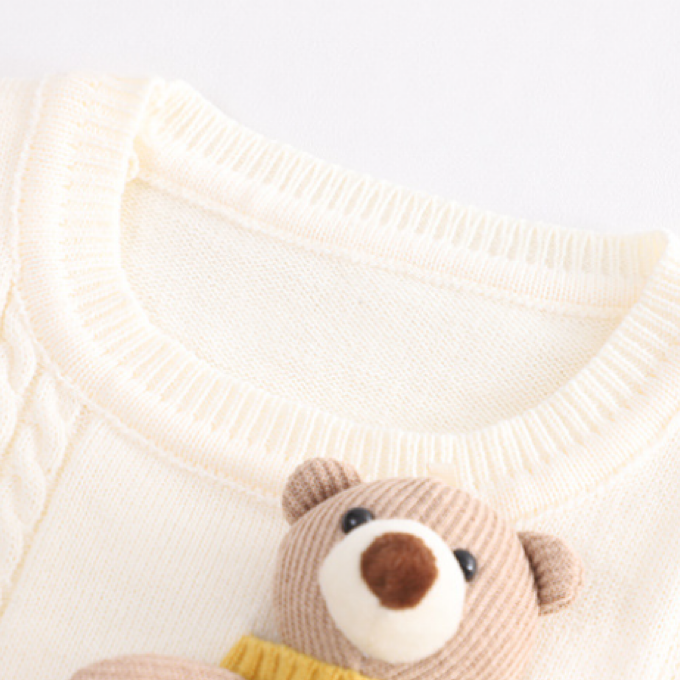 Baby Boy/Girl Bear Splicing Three Piece Set