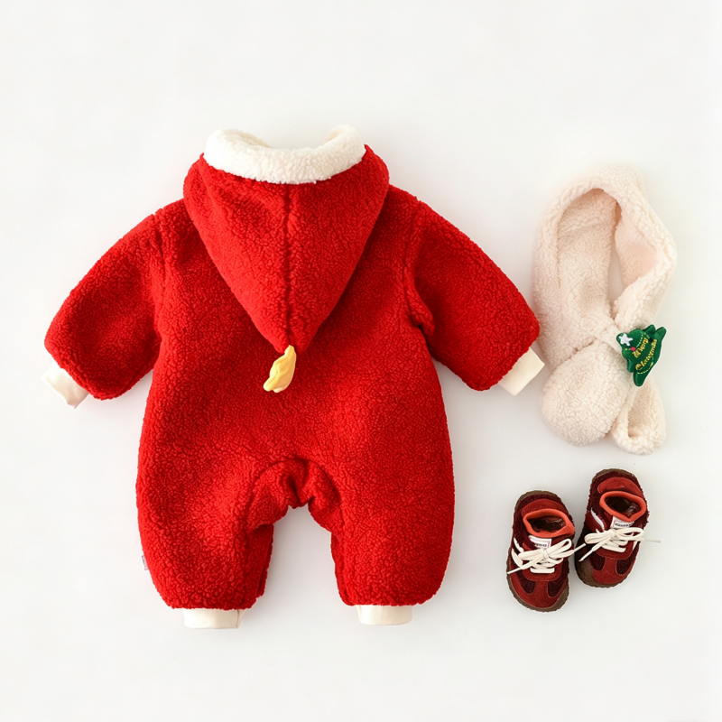 Baby Boy Christmas Warm Romper