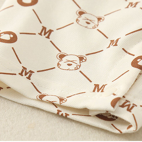 Baby Boy Bear and Letter M Print Romper-kissminis