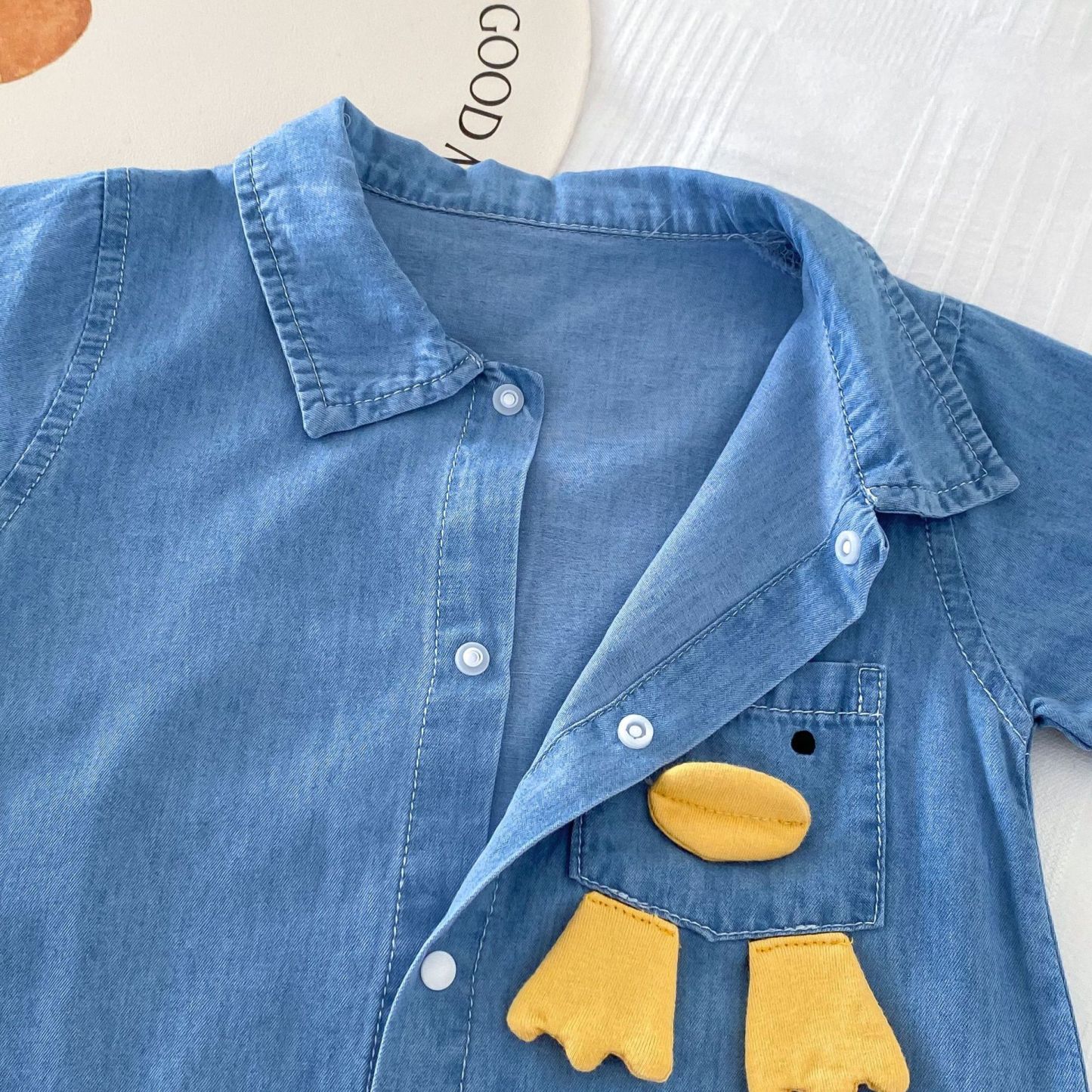 Baby Boy/Girl Cartoon Cowboy Romper-kissminis