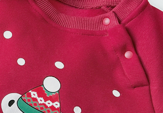 Baby Boy/Girl Cute Christmas Style Single Breasted Long Sleeve Romper-kissminis