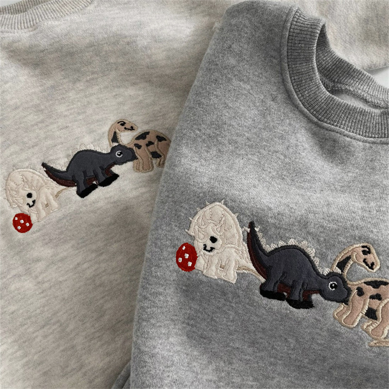 Baby Boy/Girl Cute Dinosaurs Pattern Long Sleeve Bodysuit-kissminis